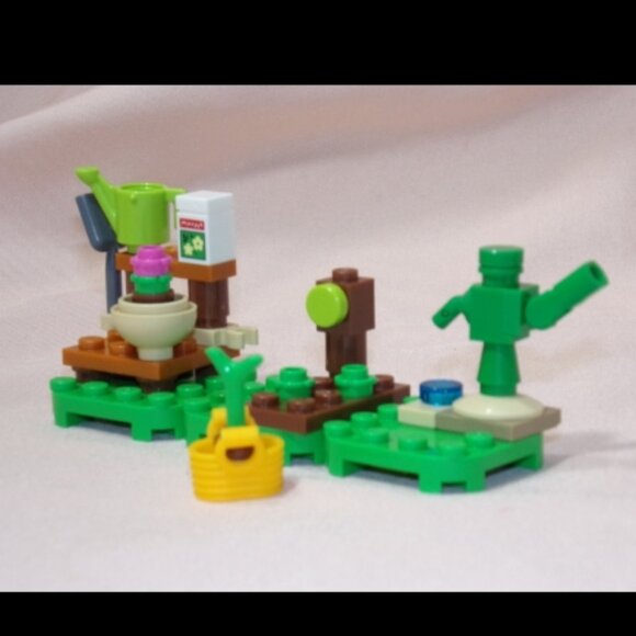 LEGO Animal Crossing Garden w/Basket Water Can Shovel Seeds Sprouts & More 77054 - Picture 4 of 5
